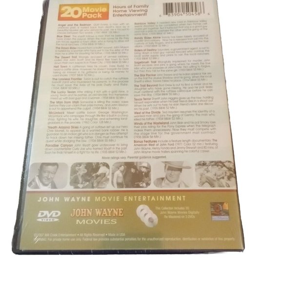 John Wayne 20 Movie Pack 3 DVD Set, SEALED - Picture 4 of 6